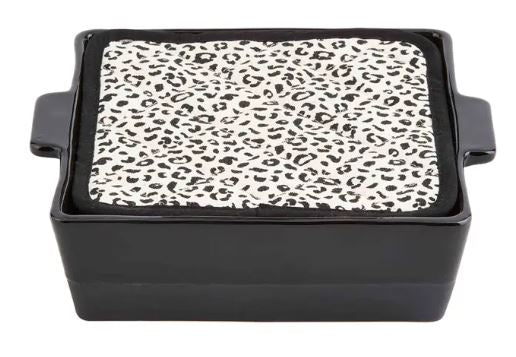 BLACK BAKER AND POT HOLDER SET