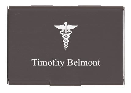 BLACK BUSINESS CARD HOLDER