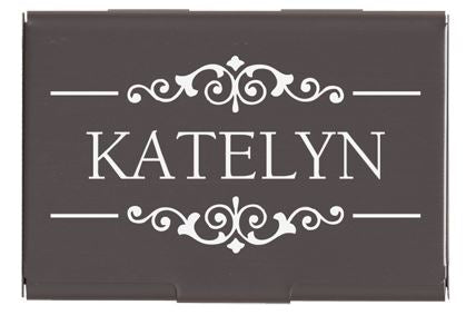 BLACK BUSINESS CARD HOLDER