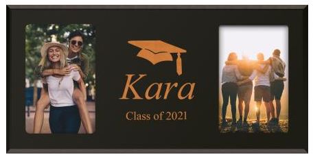 BLACK DOUBLE PHOTO FRAME