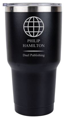 BLACK TUMBLER 30 OZ.