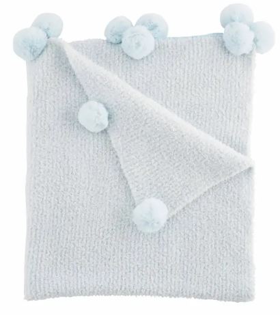 CHENILLE BLUE BABY BLANKET