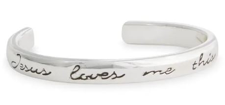 JESUS LOVES ME CUFF BRACELET
