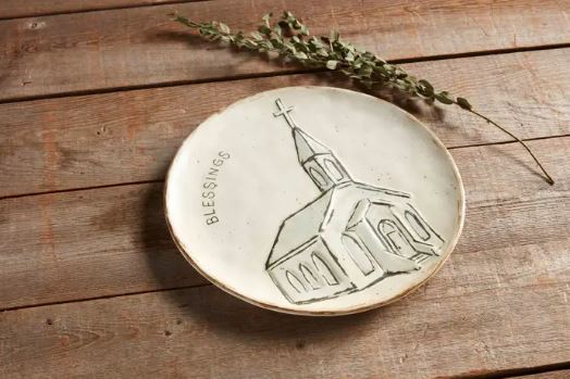 CHURCH SERVING PLATTER