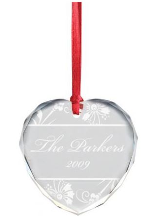 CRYSTAL HEART ORNAMENT