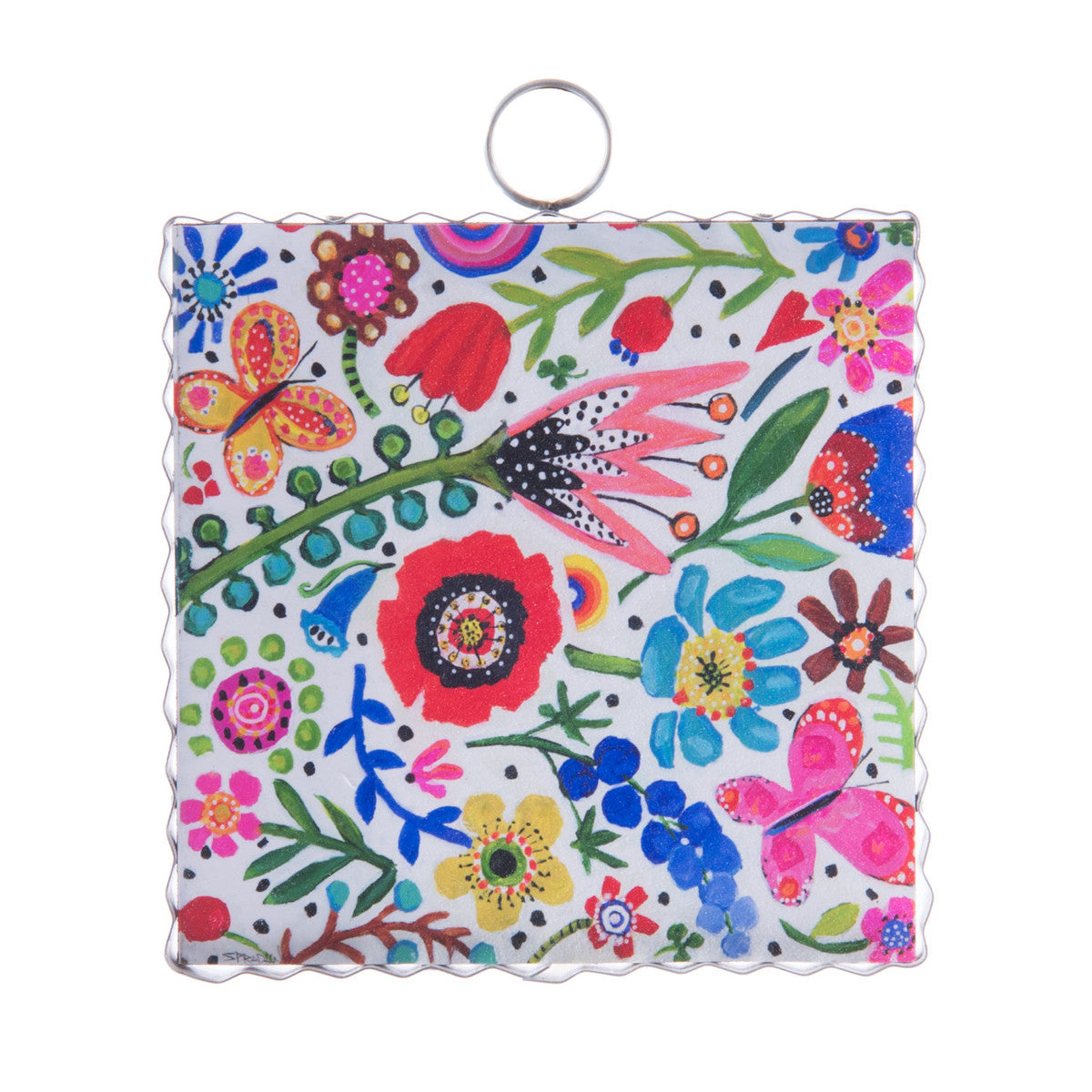 FLORESCENT FLOWERS PRINT