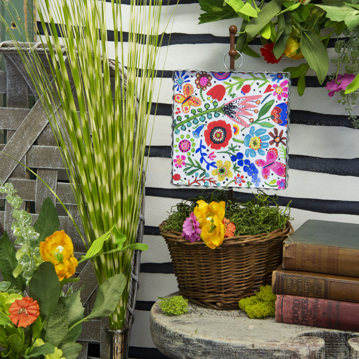 FLORESCENT FLOWERS PRINT