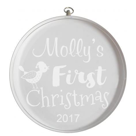 GLASS CIRCLE ORNAMENT