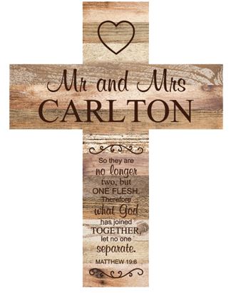 LIGHT FAUX WOOD CROSS