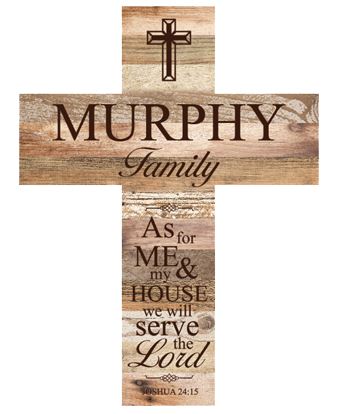 LIGHT FAUX WOOD CROSS