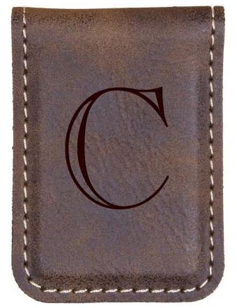 FAUX LEATHER MONEY CLIP