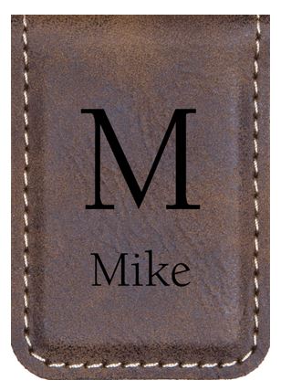 FAUX LEATHER MONEY CLIP
