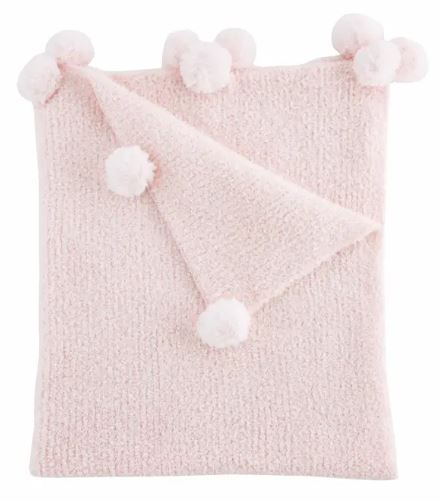 CHENILLE PINK BABY BLANKET