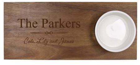 SERVING BOARD AND BOWL SET
