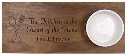 SERVING BOARD AND BOWL SET