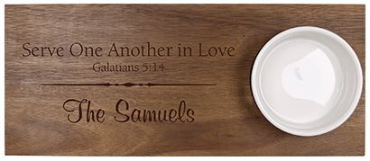 SERVING BOARD AND BOWL SET
