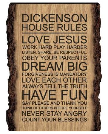 FAUX SLICED LOG SIGN