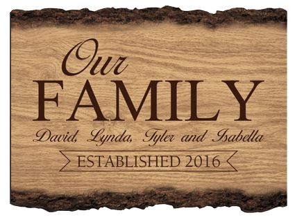 FAUX SLICED LOG SIGN