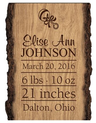 FAUX SLICED LOG SIGN