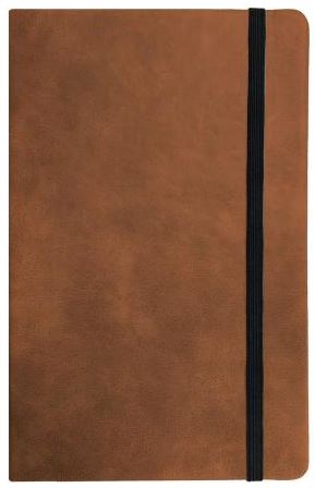TAN FAUX LEATHER NOTEBOOK LARGE A5