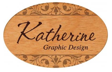 OVAL WOODEN NAME BADGE