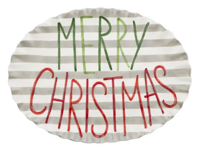 MERRY CHRISTMAS PLATTER