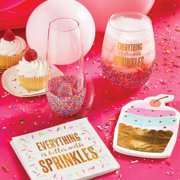 Wine Glass - Everything is Better with Sprinkles