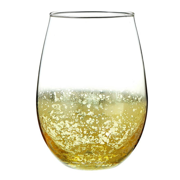 Stemless Wine Glass - Gold