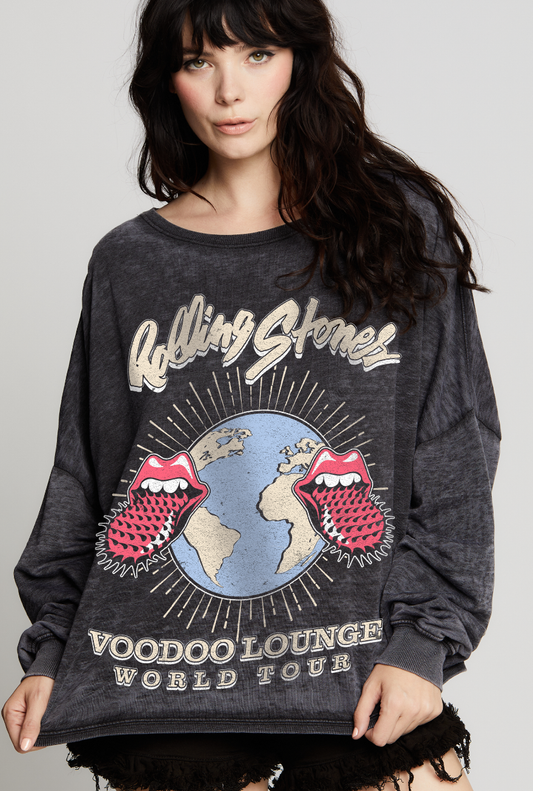 The Rolling Stones Sweatshirt: Vintage Black