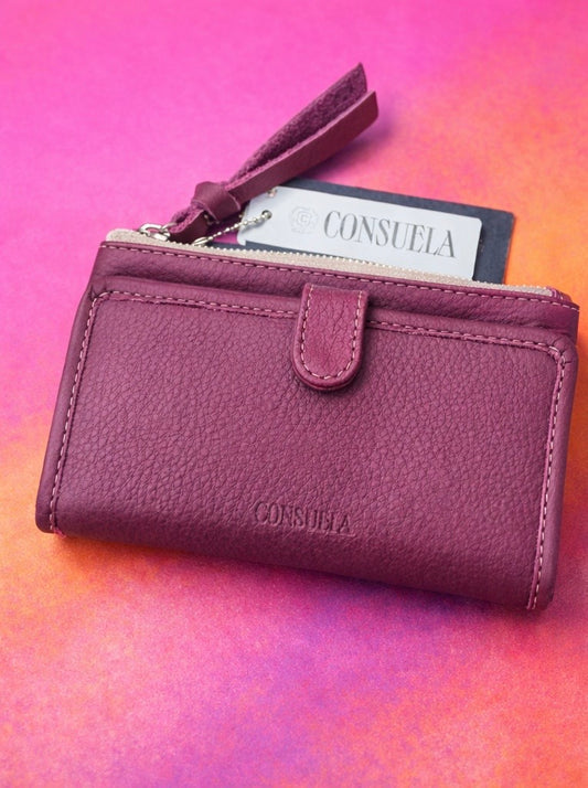 Consuela Slim Wallet, Plum