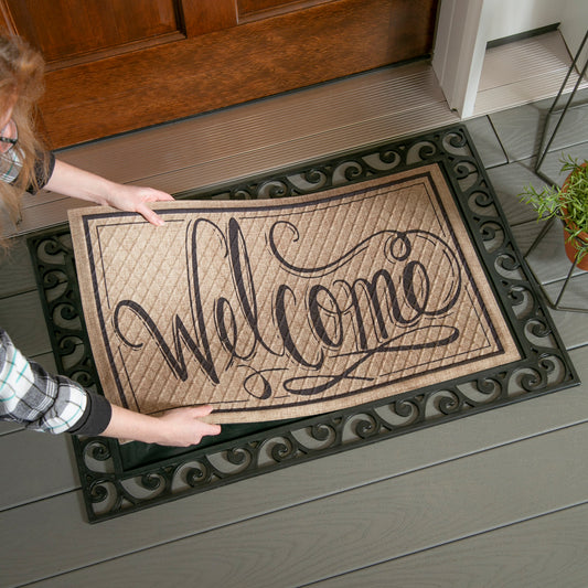 Cutout Scroll Floor Estate Mat Tray