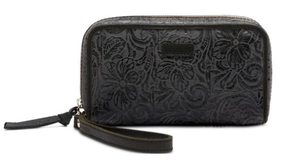 STEELY WRISTLET WALLET