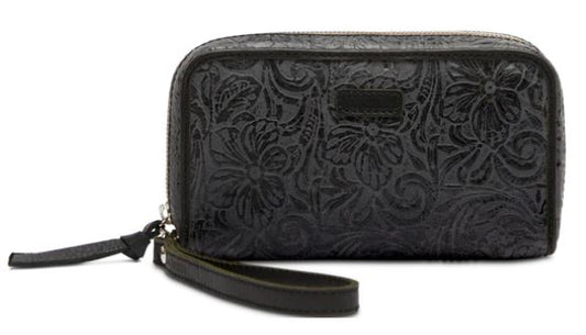 STEELY WRISTLET WALLET