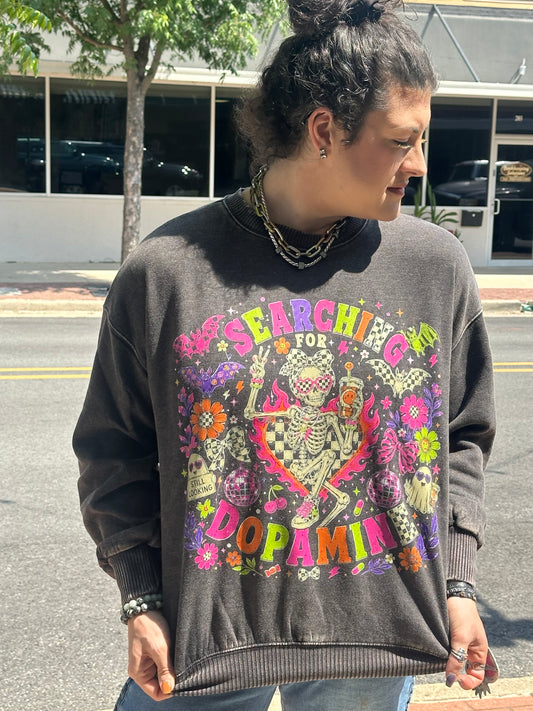 Searching for Dopamine Graphic Sweatshirt
