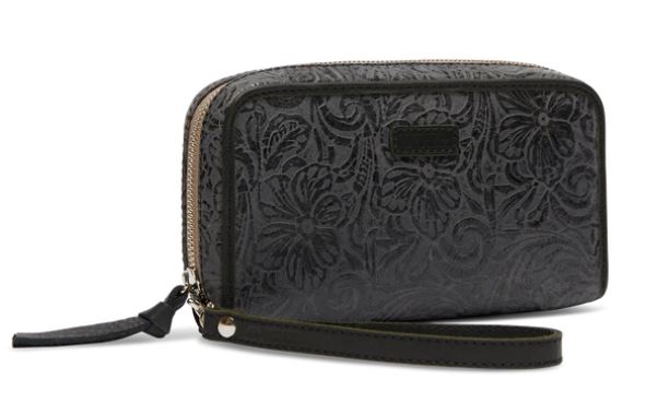 STEELY WRISTLET WALLET