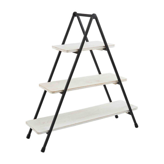 WHITE METAL TIERED SERVER