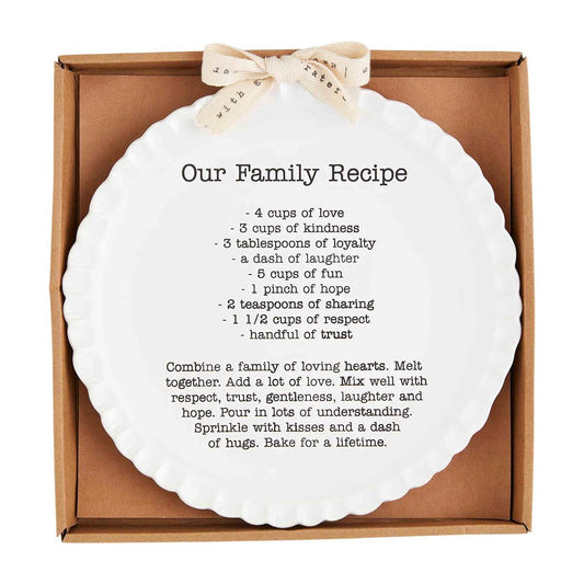 FAMILY RECIPE PLATE
