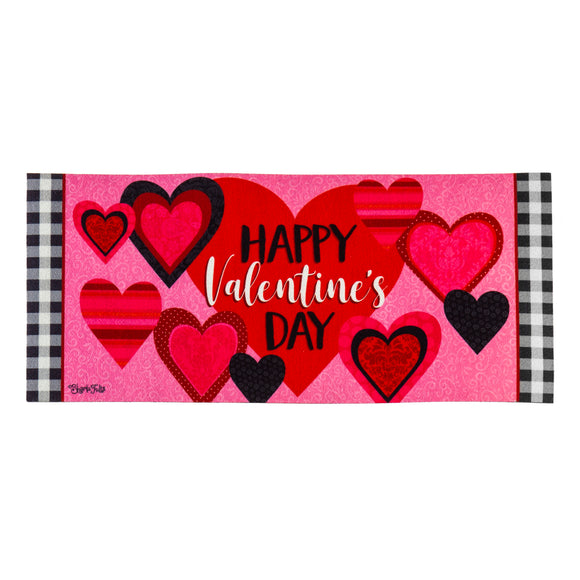 Patterned Valentine's Hearts Sassafras Switch Mat