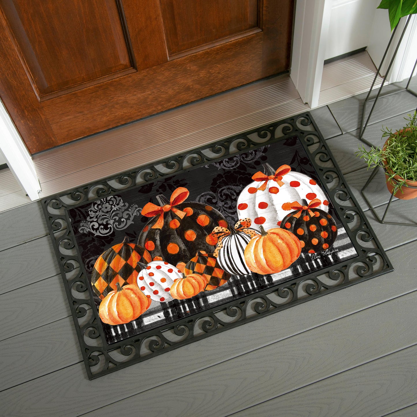 Elegant Pattern Pumpkins Sassafras Estate Switch Mat