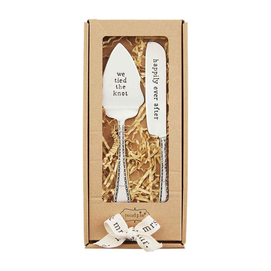 WEDDING CAKE SERVING UTENSIL SET