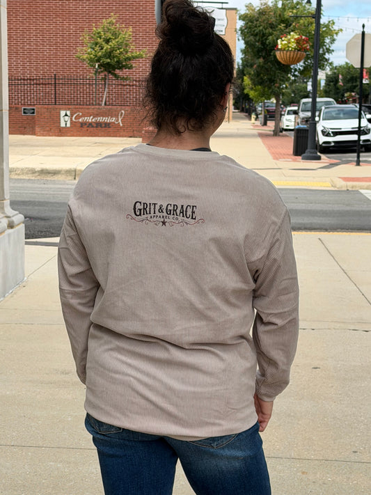 Wild Card Corded Sweatshirt