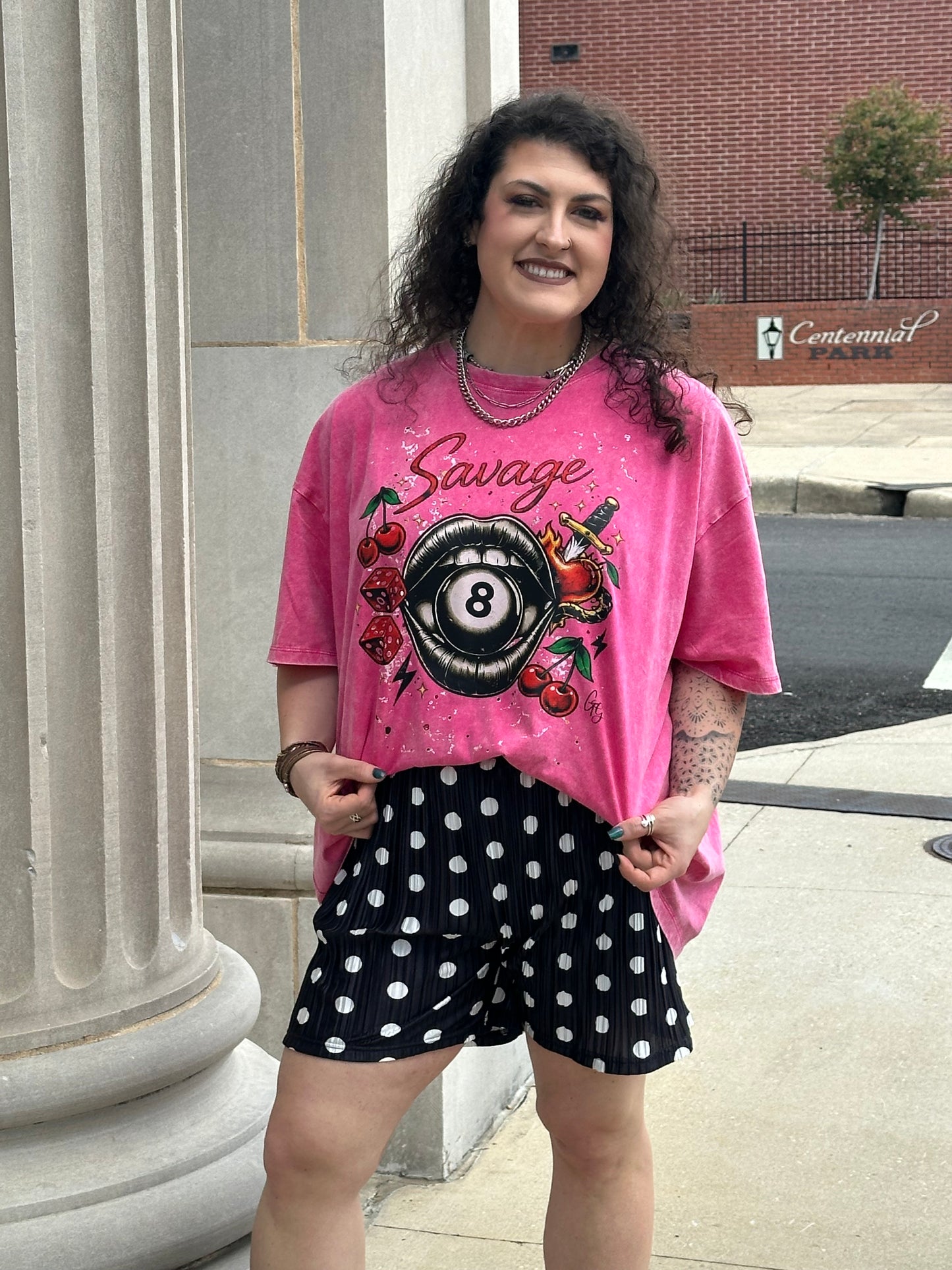 Sweet but Savage Tee 🍒💋