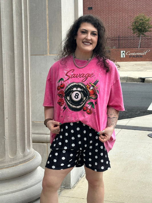Sweet but Savage Tee 🍒💋