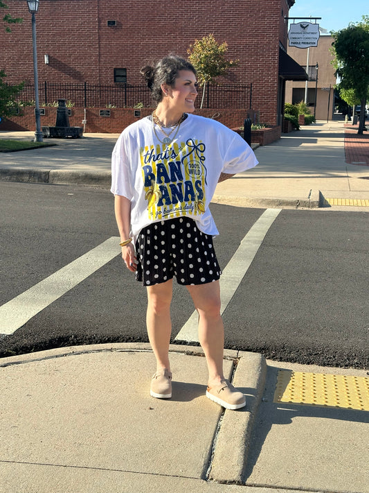 Hot Spot Plisse Polka Dot Shorts