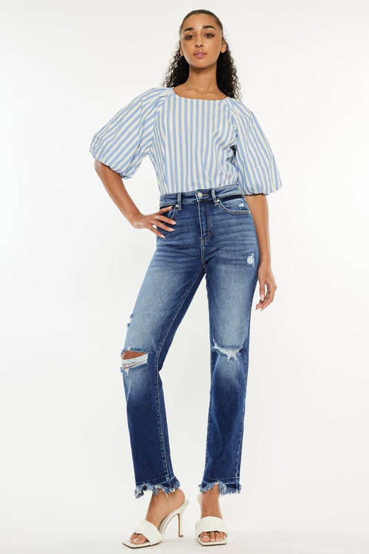KanCan HIGH RISE SLIM STRAIGHT JEANS