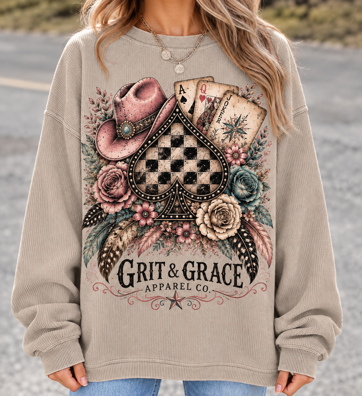 Wild Card Corded Sweatshirt