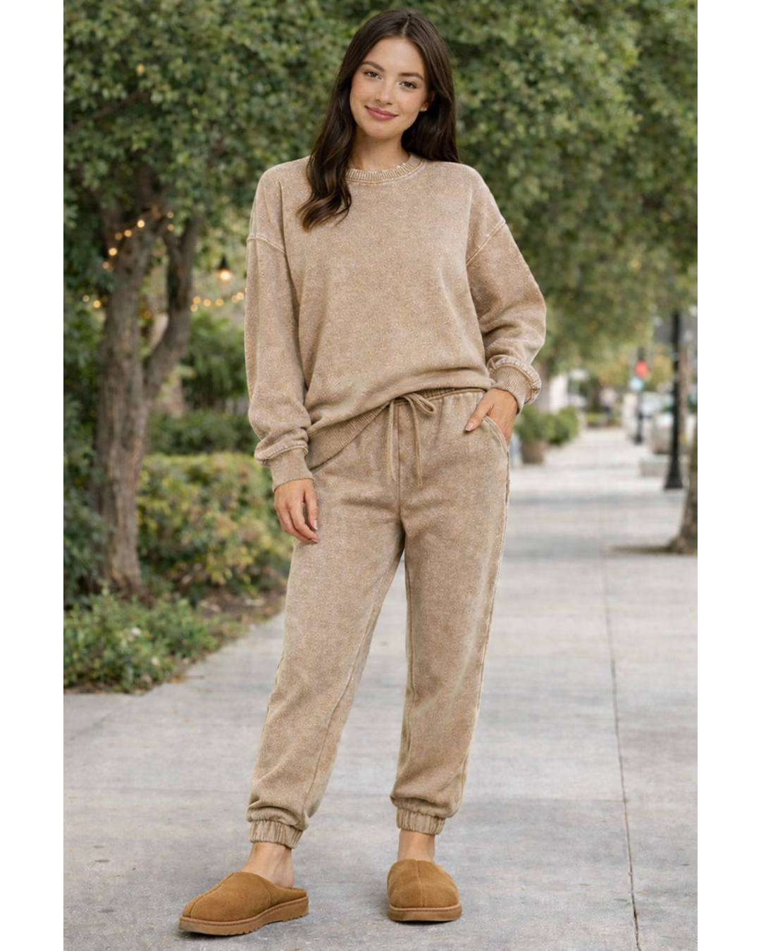 Comfy Chic Acid Washed Joggers