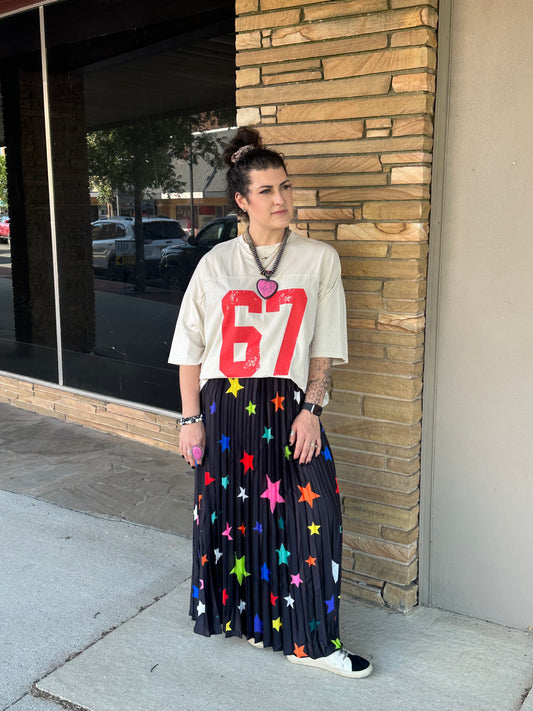 Stars Are Blind Pleated Maxi Skirt