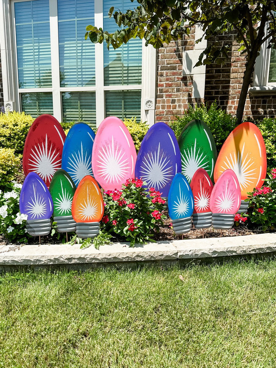 Merry & Bright Bulbs Yard (SOLD INDIVIDUALLY)