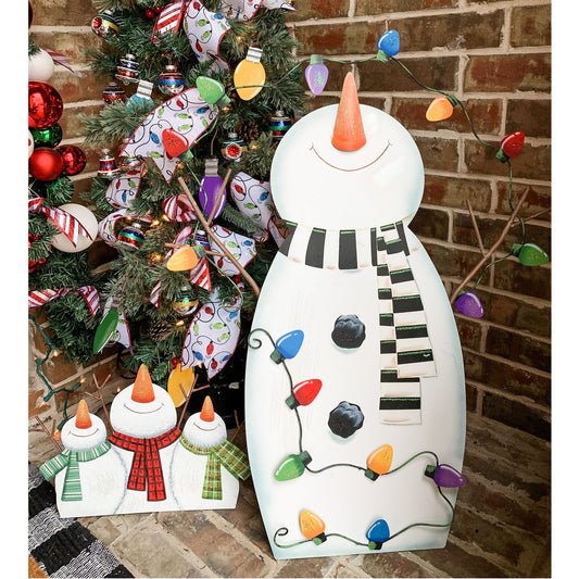 Merry & Bright Tangled Snowman